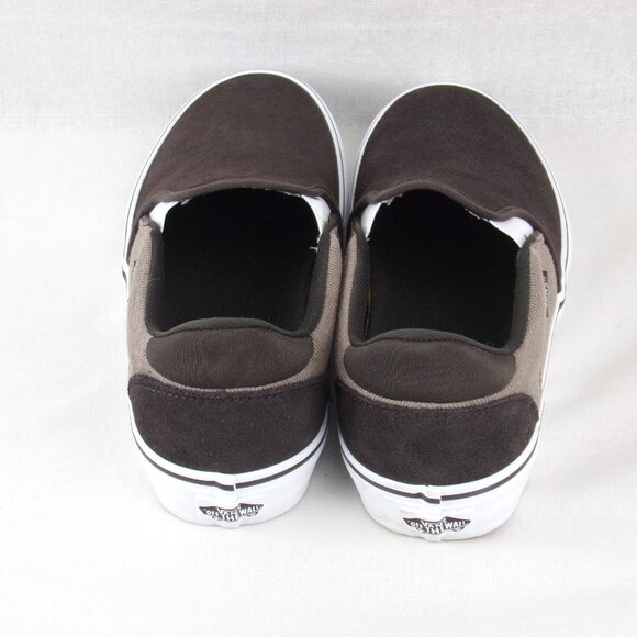 Vans Asher Deluxe Skate Shoes 9 Brown Slip-On VN000CSYCFF Comfort Textile main image 6